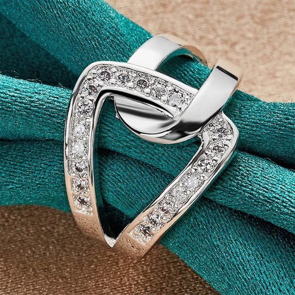 925 Sterling Silver Ring Luxury Engagement Rings - Picture 2 of 6